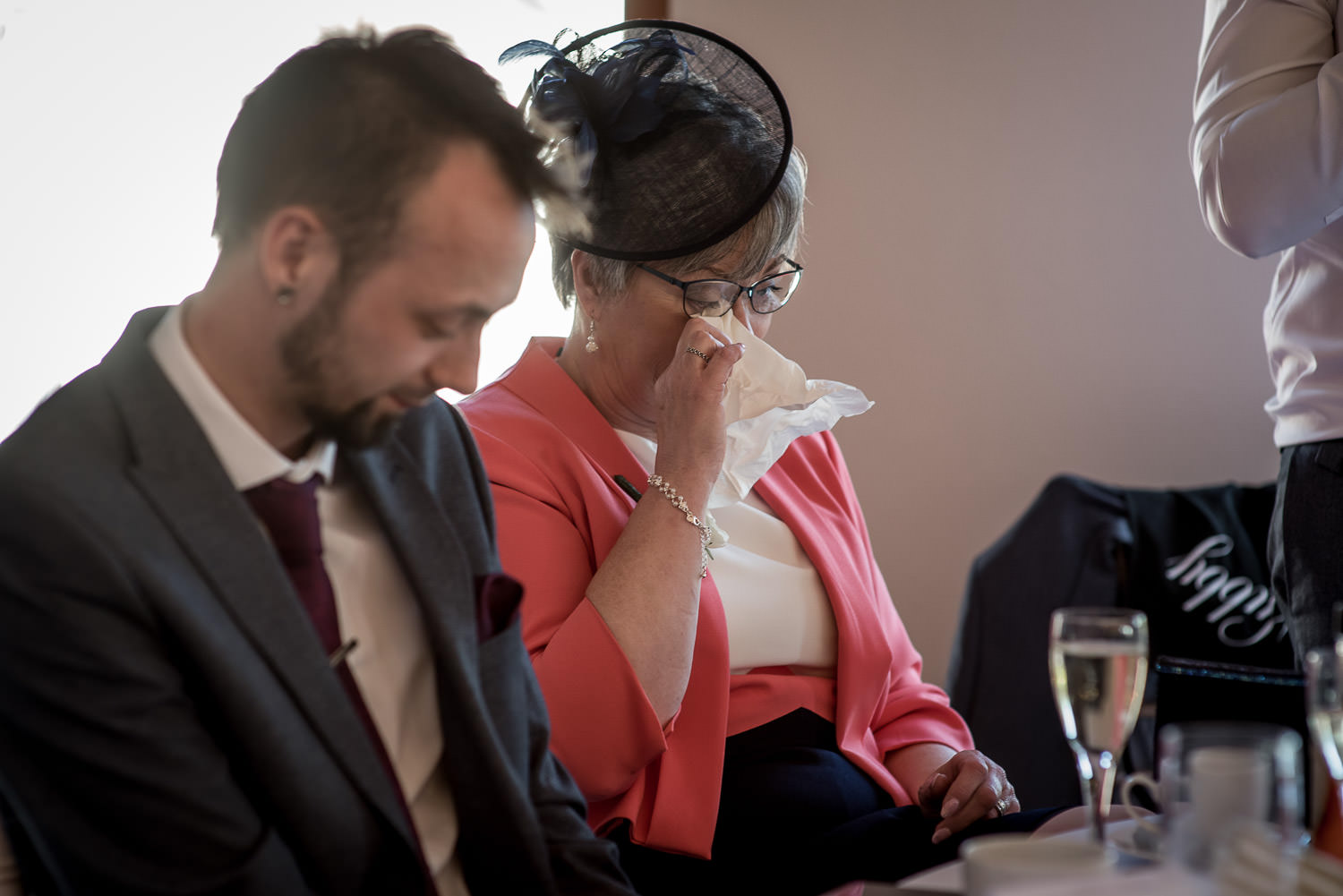 tears during the wedding speeches