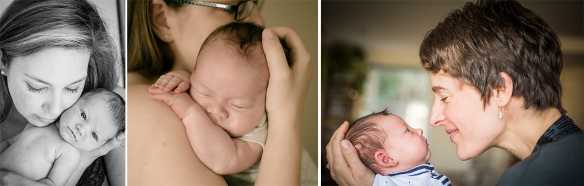 new mother and newborn portrait