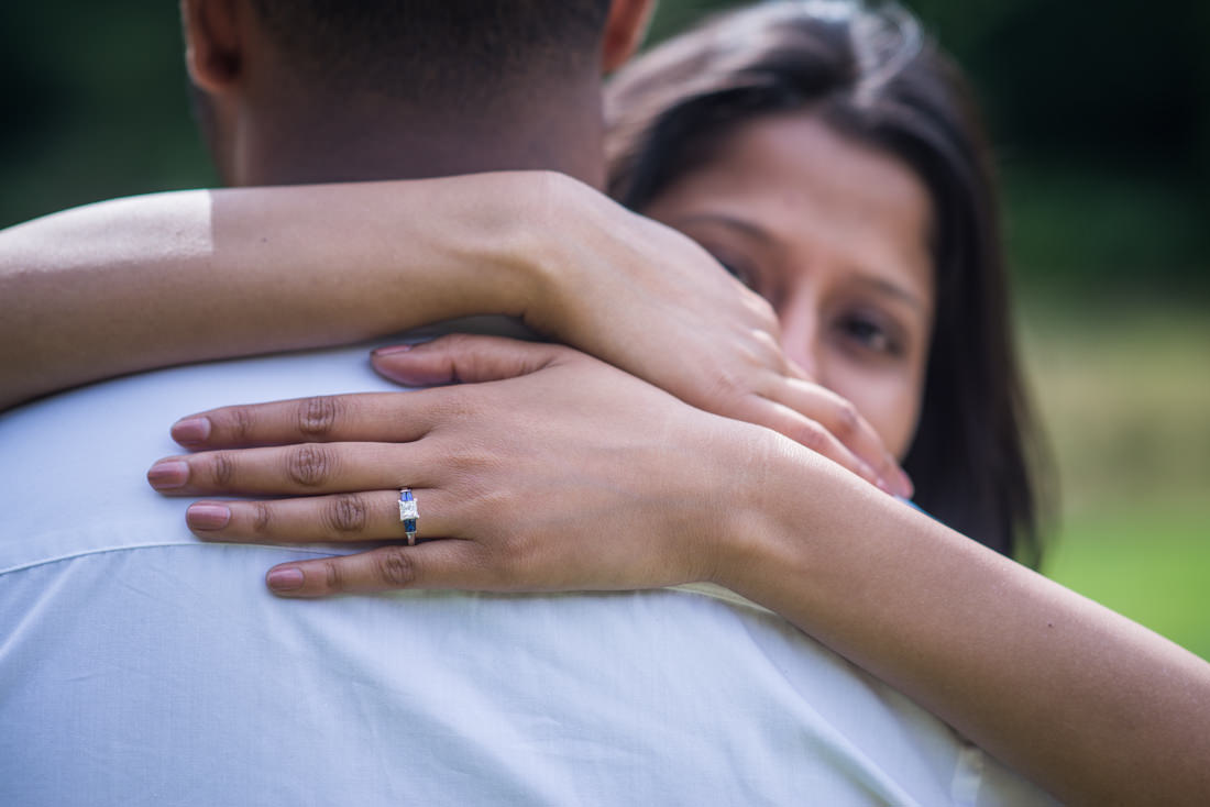 engagement ring portrait session