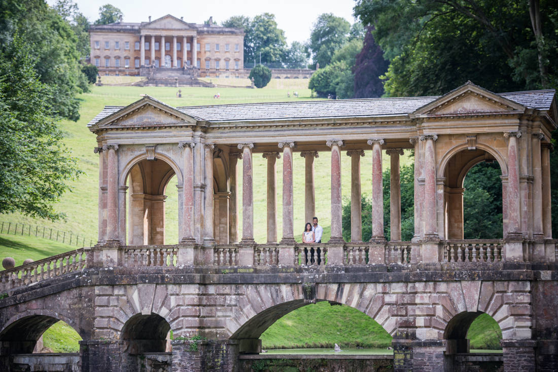 palladian bridge engagement portrait session