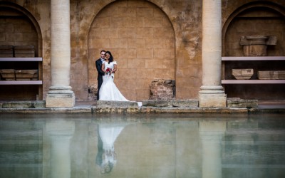 Roman Baths Sunrise Wedding Photography