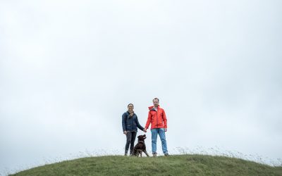 Engagement Portrait at Cley Hill in Wiltshire