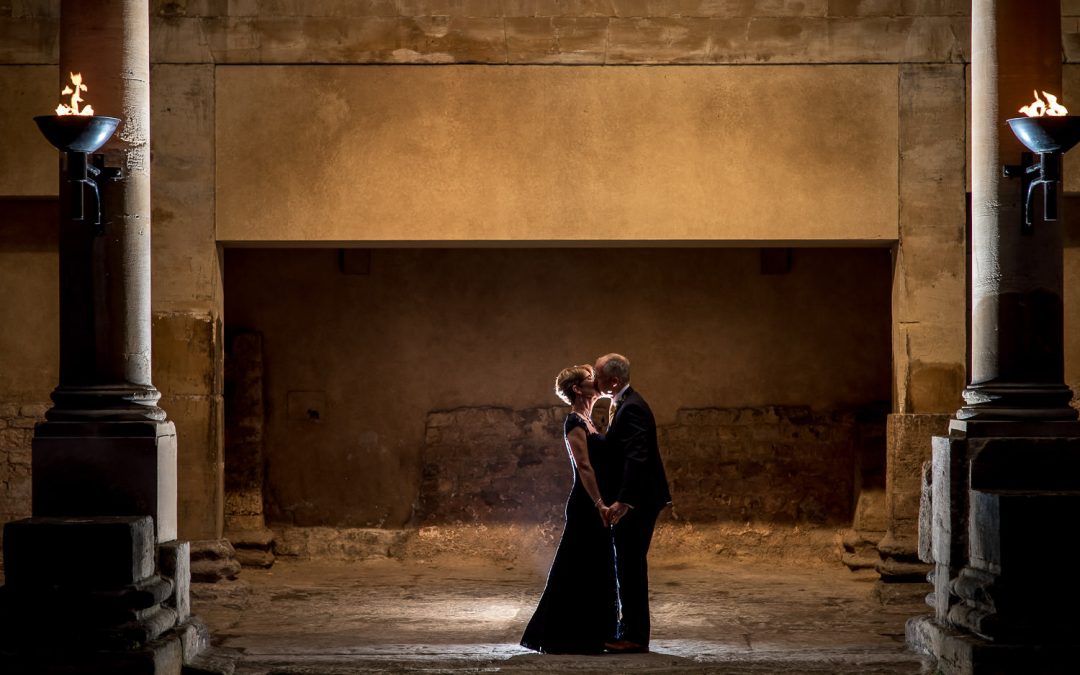 Roman Baths Sunset Wedding Photography