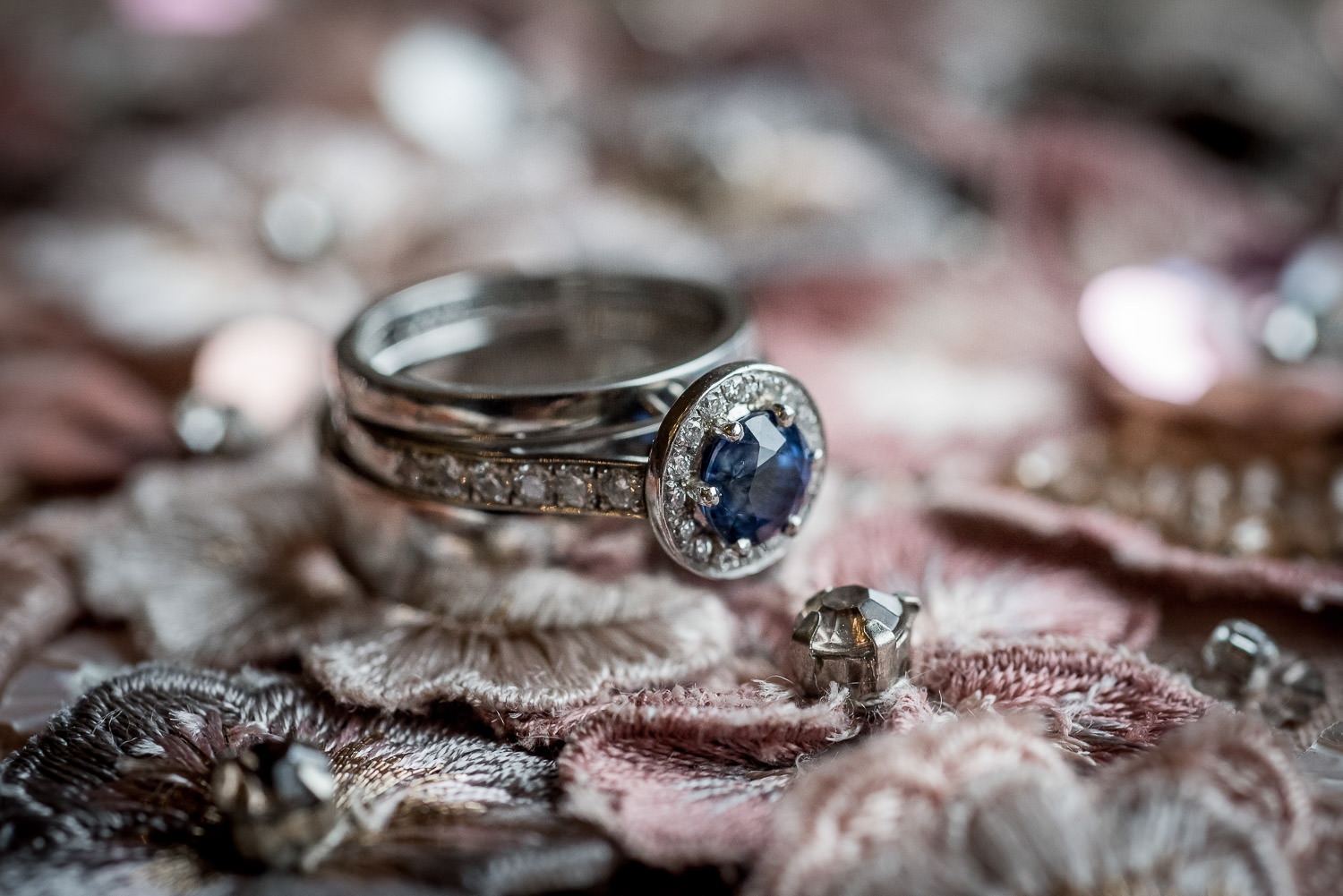 wedding ring detail photography