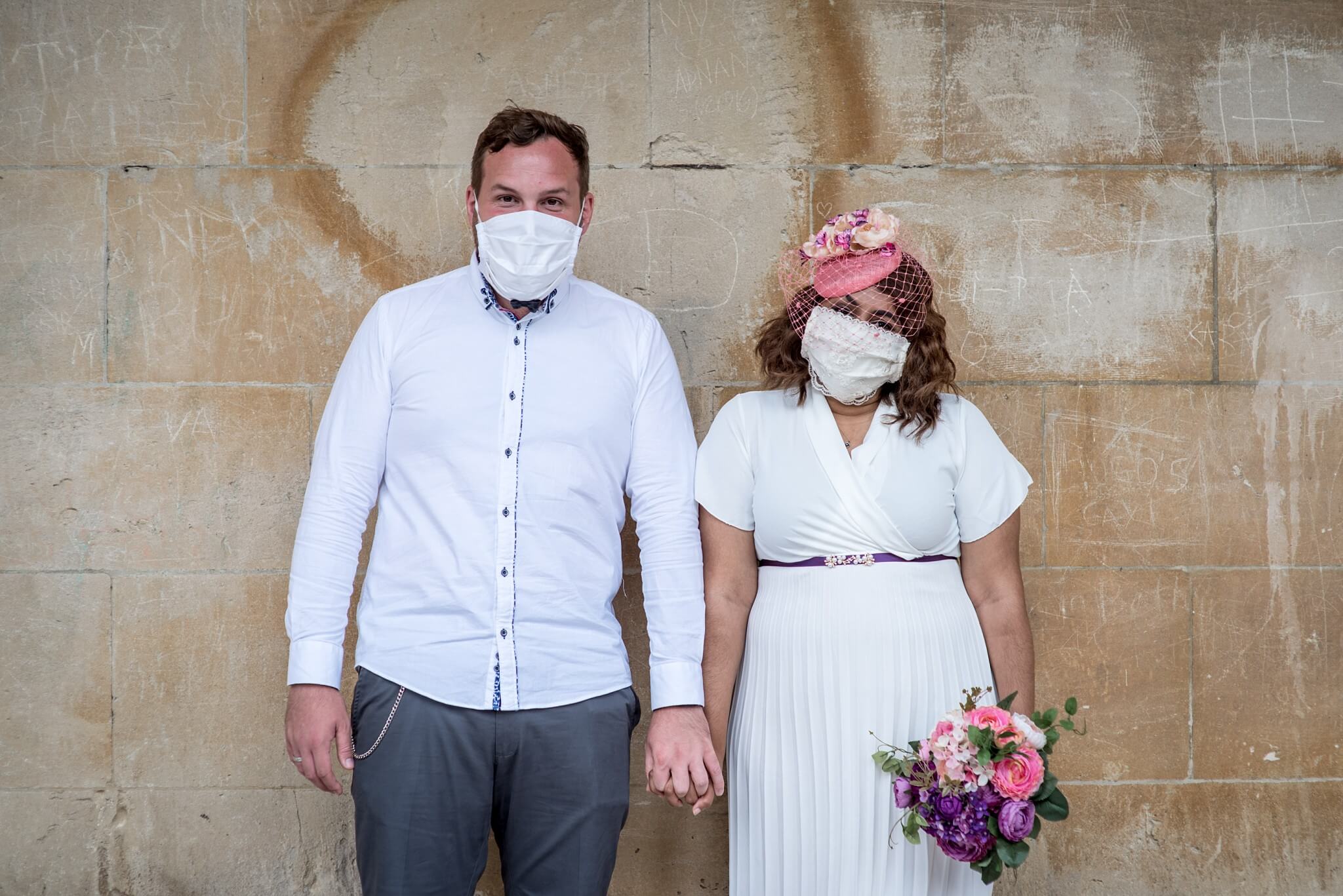 Same sex wedding couple photography at the Roman Baths in Bath